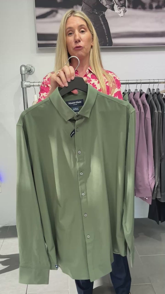 Olive Leeward Mizzen+Main Dress Shirt 