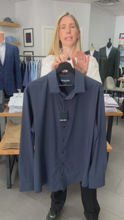 Navy Solid Leeward Dress Shirt Mizzen + Main