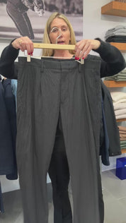 Bill Seersucker Pant in Black by NN.07