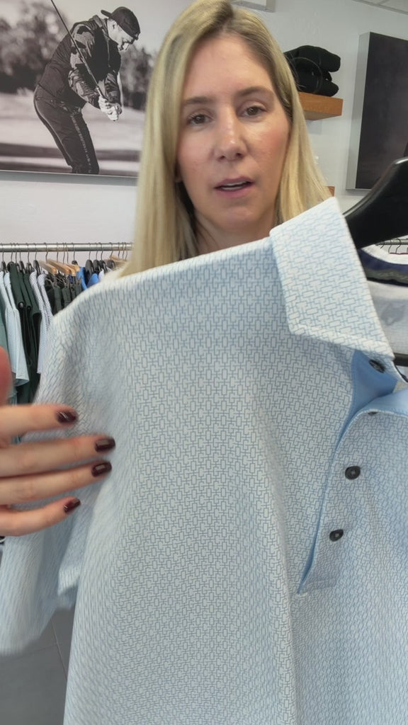 Eternal Bond Short Sleeve Polo Arctic Greyson Clothiers video