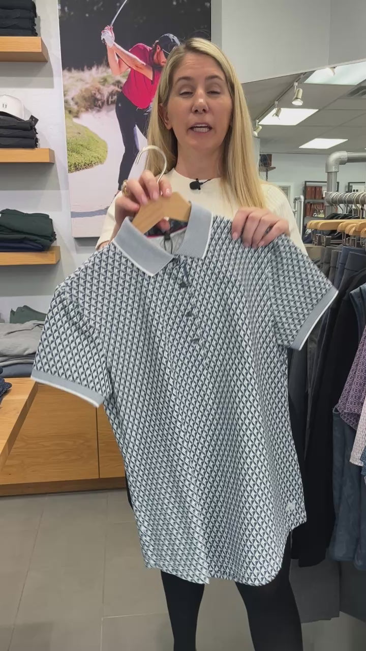 Diamonds All Day Scarlett Polo - Vintage Indigo | Greyson Clothiers