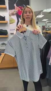 Diamonds All Day Scarlett Polo - Vintage Indigo | Greyson Clothiers