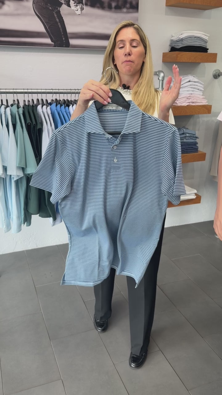 The Maxwell Shirt - Pacific Blue & Heathered Vista Blue | Holderness & Bourne