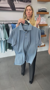 The Maxwell Shirt - Pacific Blue & Heathered Vista Blue | Holderness & Bourne