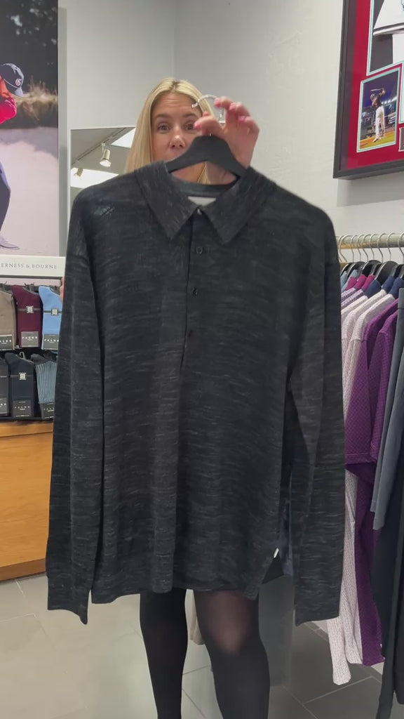 Raymond Long Sleeve Polo in Black from NN. 07