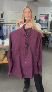 Plum Grey Dot Mizzen + Main Dress Shirt