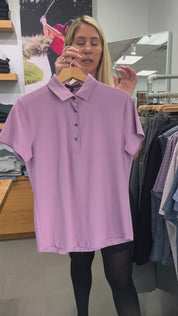 Scarlett Classic Crowley Collar Polo - Peony | Greyson Clothiers