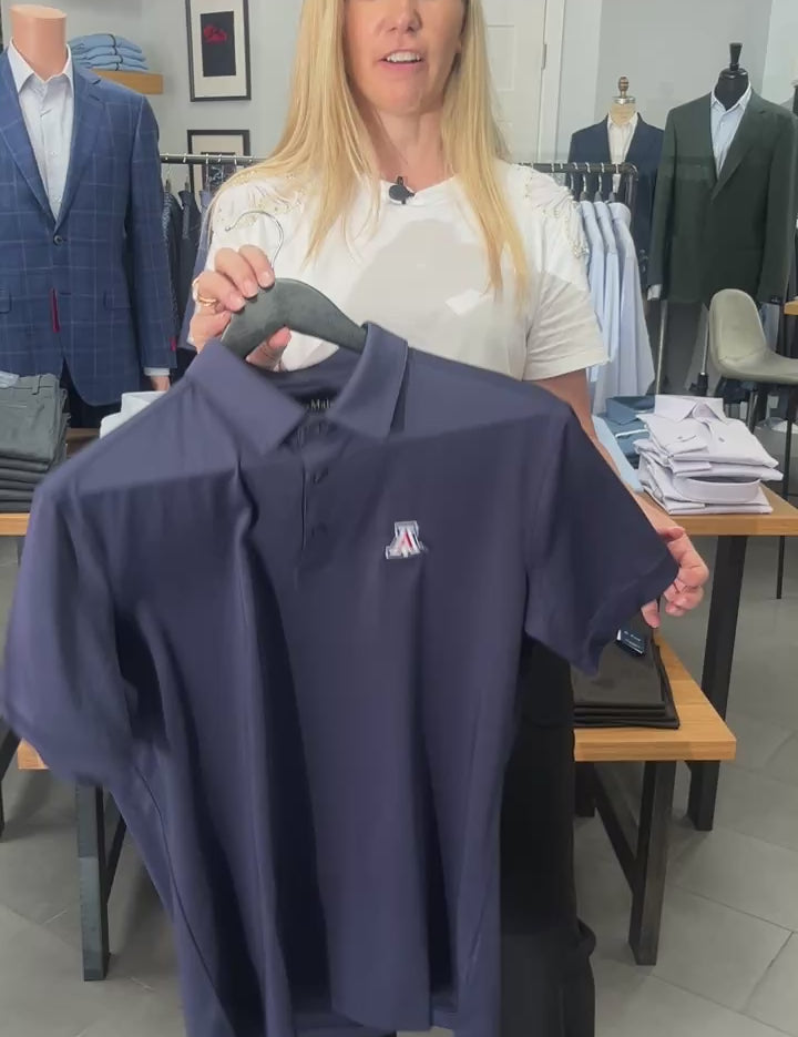 UofA Mizzen and Main polo shirt Navy