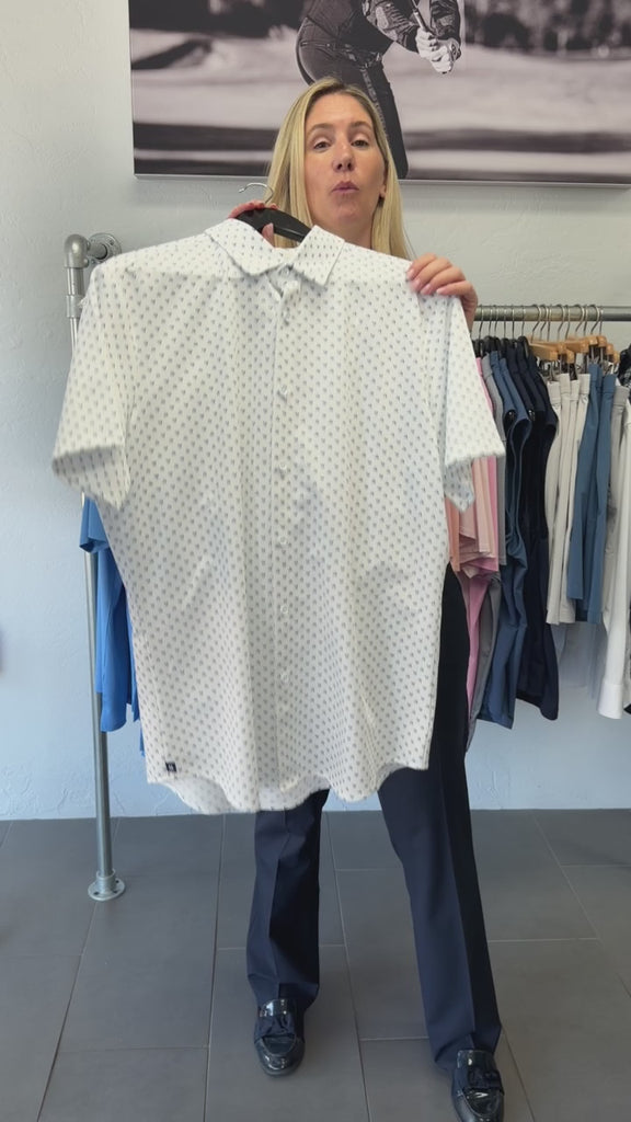 White Tossed Triangle Halyard Short Sleeve Mizzen+Main