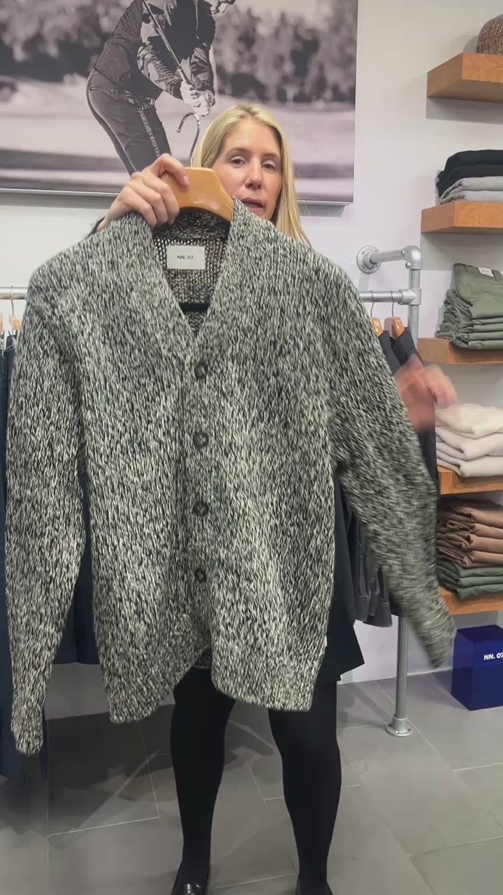 Mika Ultra-soft Cardigan in Black Mouline by NN.07