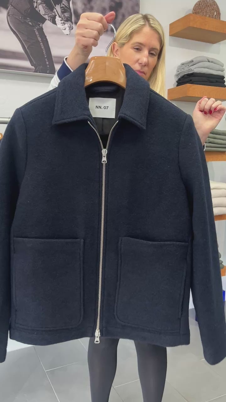Gael Navy Wool Jacket by NN.07