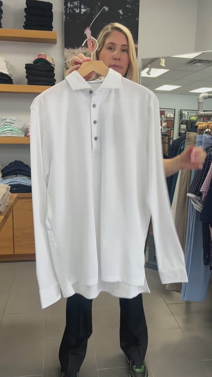 Greyson Omaha Long Sleeve Polo Arctic