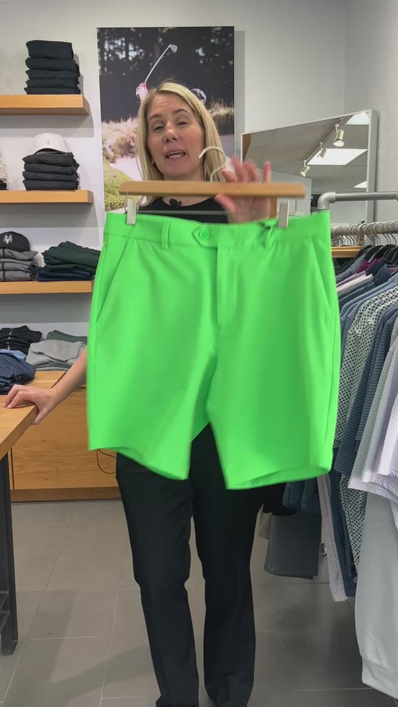 G/FORE Maverick 4 way Stretch Short in Acid Lime Green