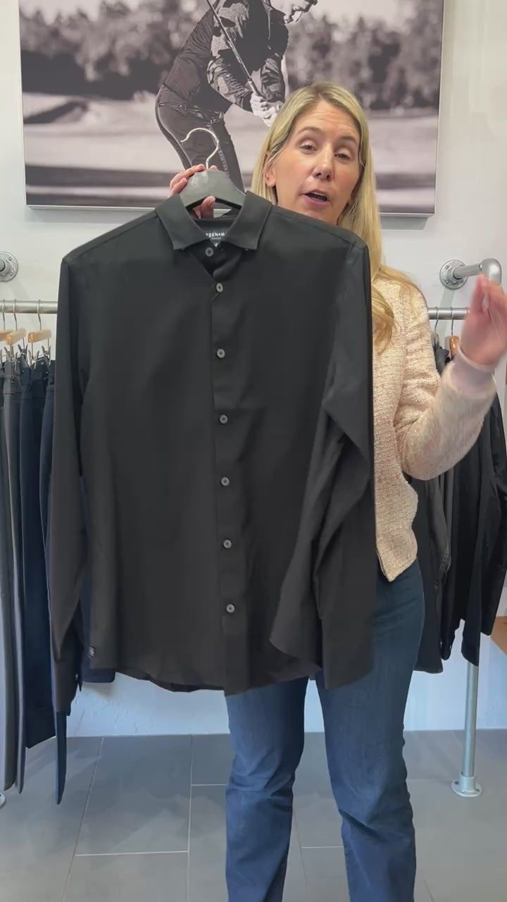Black Leeward No Tuck Dress Shirt Mizzen + Main