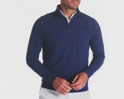 The Westland Boys Quarter-Zip Navy Holderness & Bourne