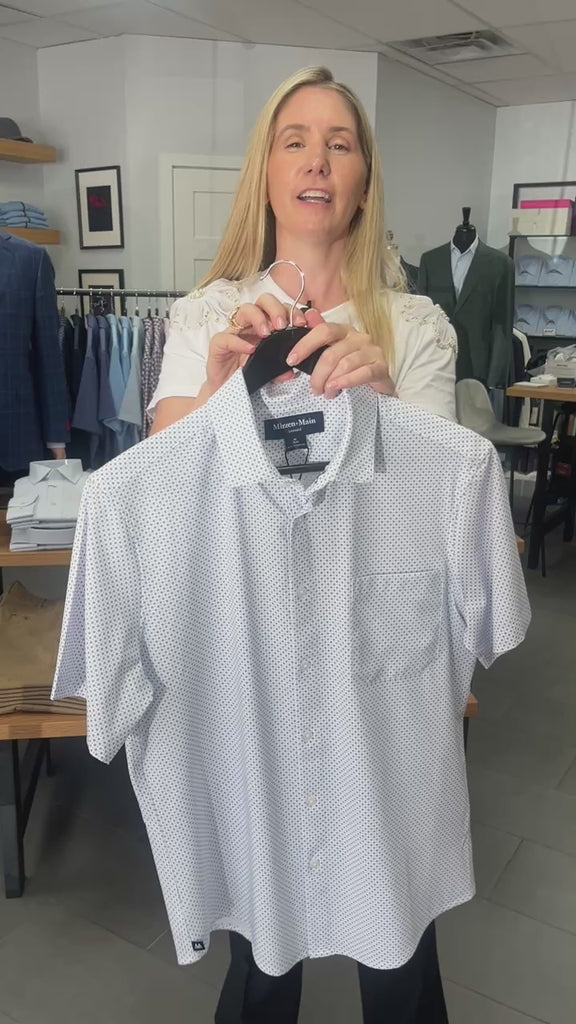 Mulberry Double Diamond Short Sleeve Shirt Mizzen + Main