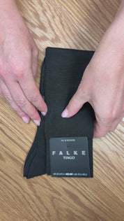 Falke Tiago knee high dress socks brown