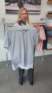 The Lafayette Shirt - White & Pacific Blue | Holderness & Bourne