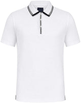 White Black Tipped Polo | Impulso