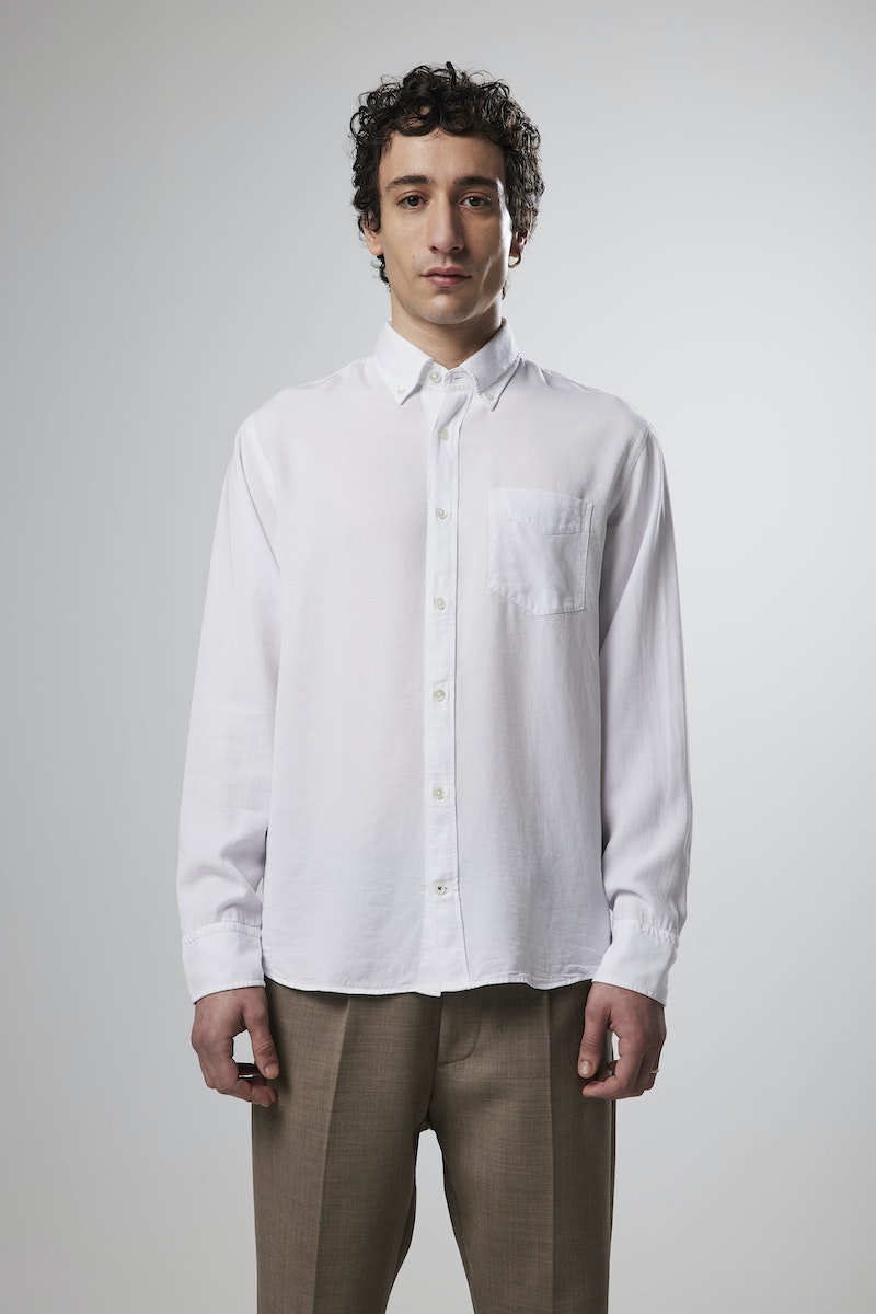 Levon long sleeve button down shirt front