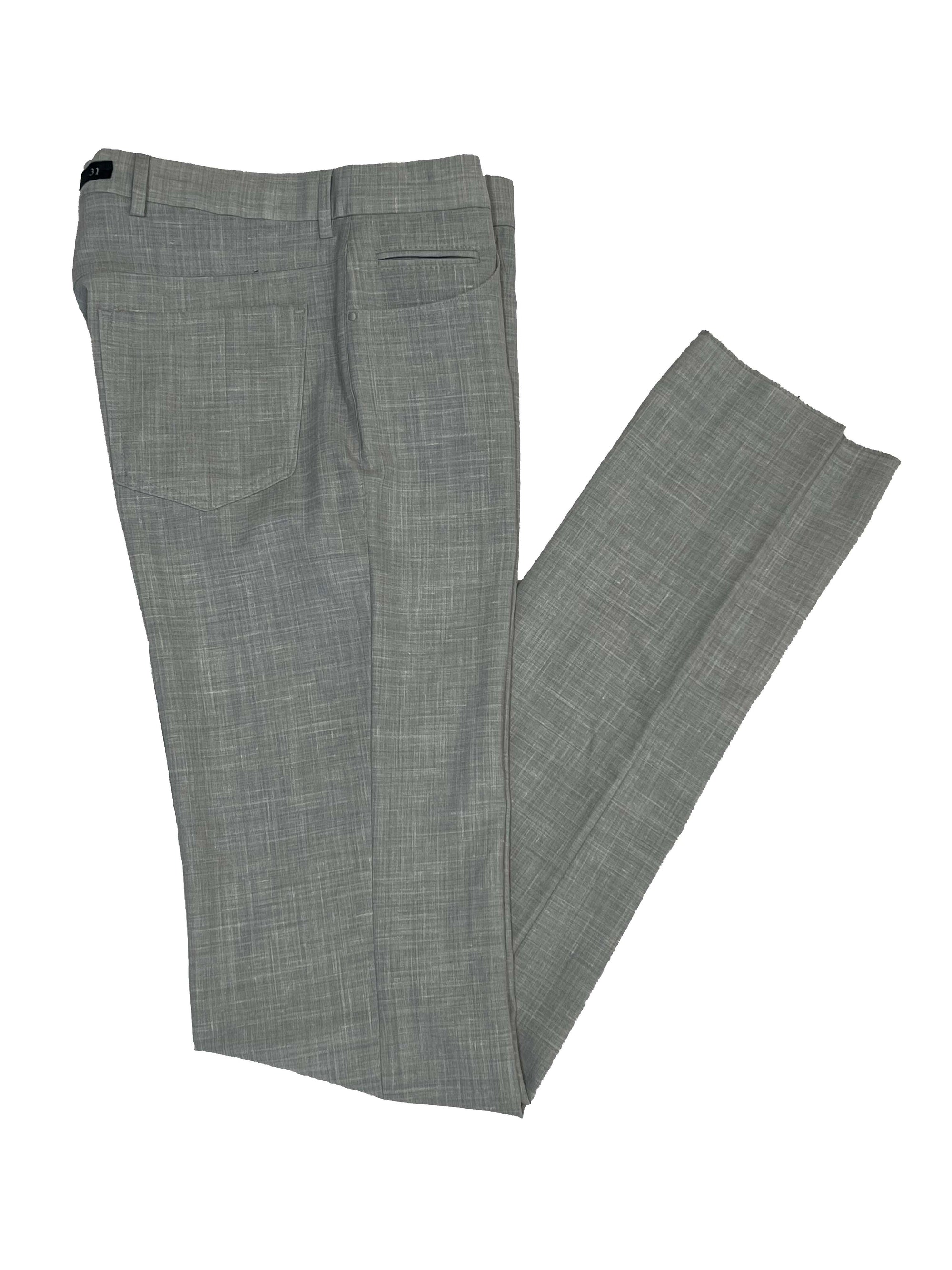 Bi-Stretch Performance Linen Pant - Pearl Grey - Length