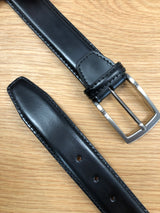 Classic Leather Belt - Black | Q. Contrary