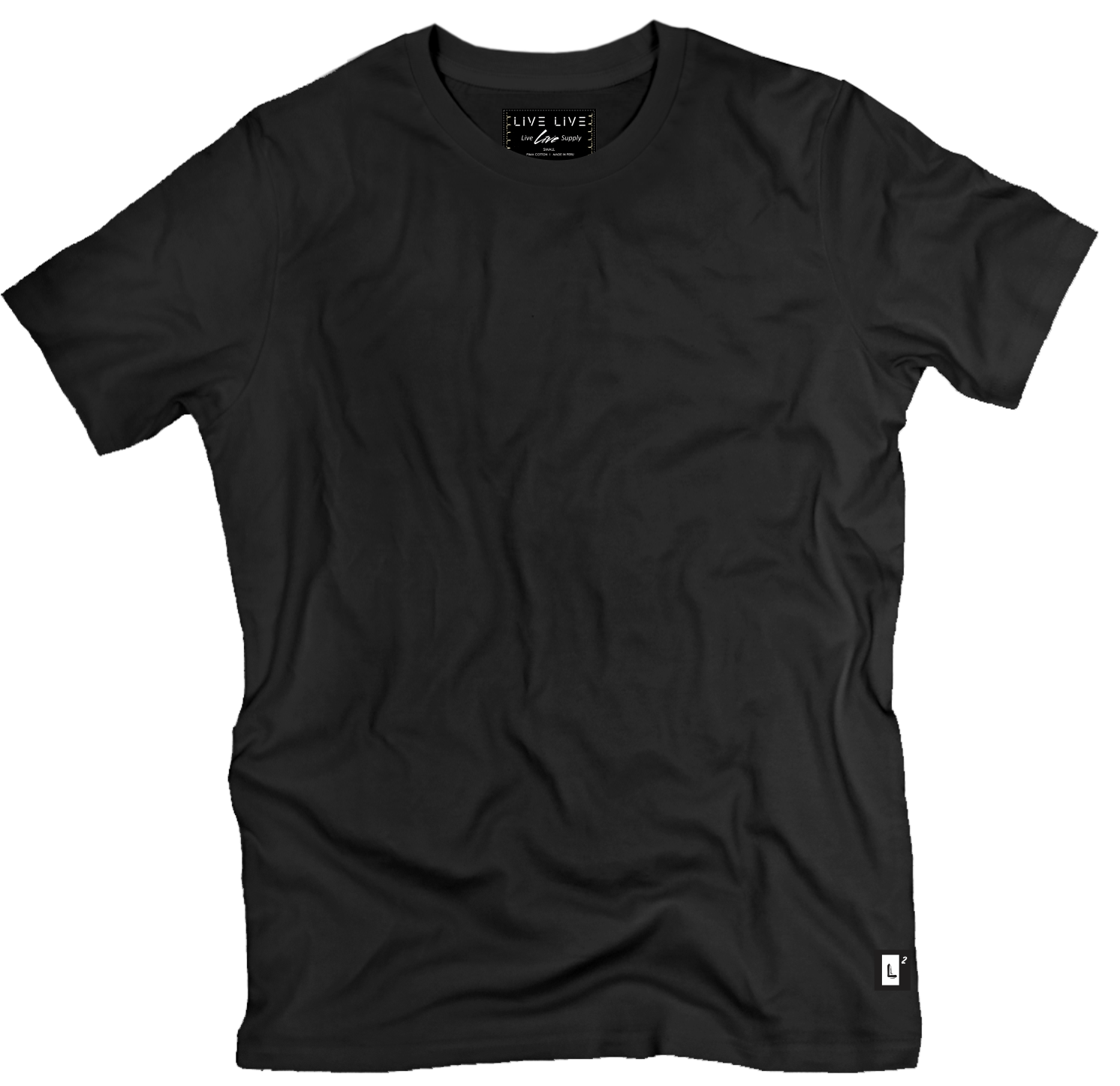 Black Crew Neck Live Live Supply