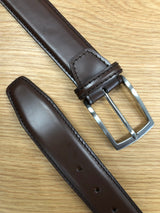 Classic Leather Belt - Dark Brown | Q. Contrary