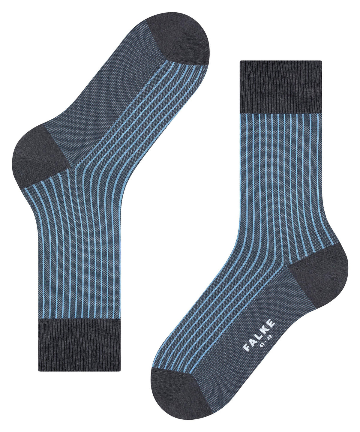 Falke grey and light blue striped socks