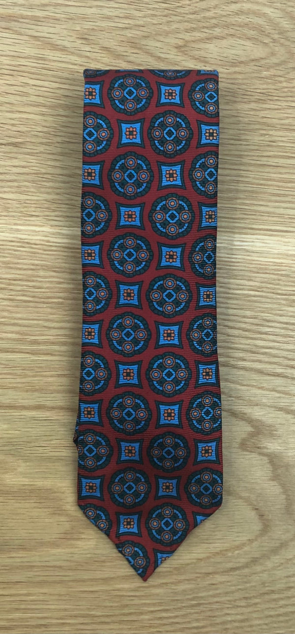 Medallion Tie Red | Q. Contrary