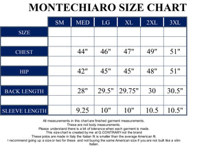 Montechiaro size chart