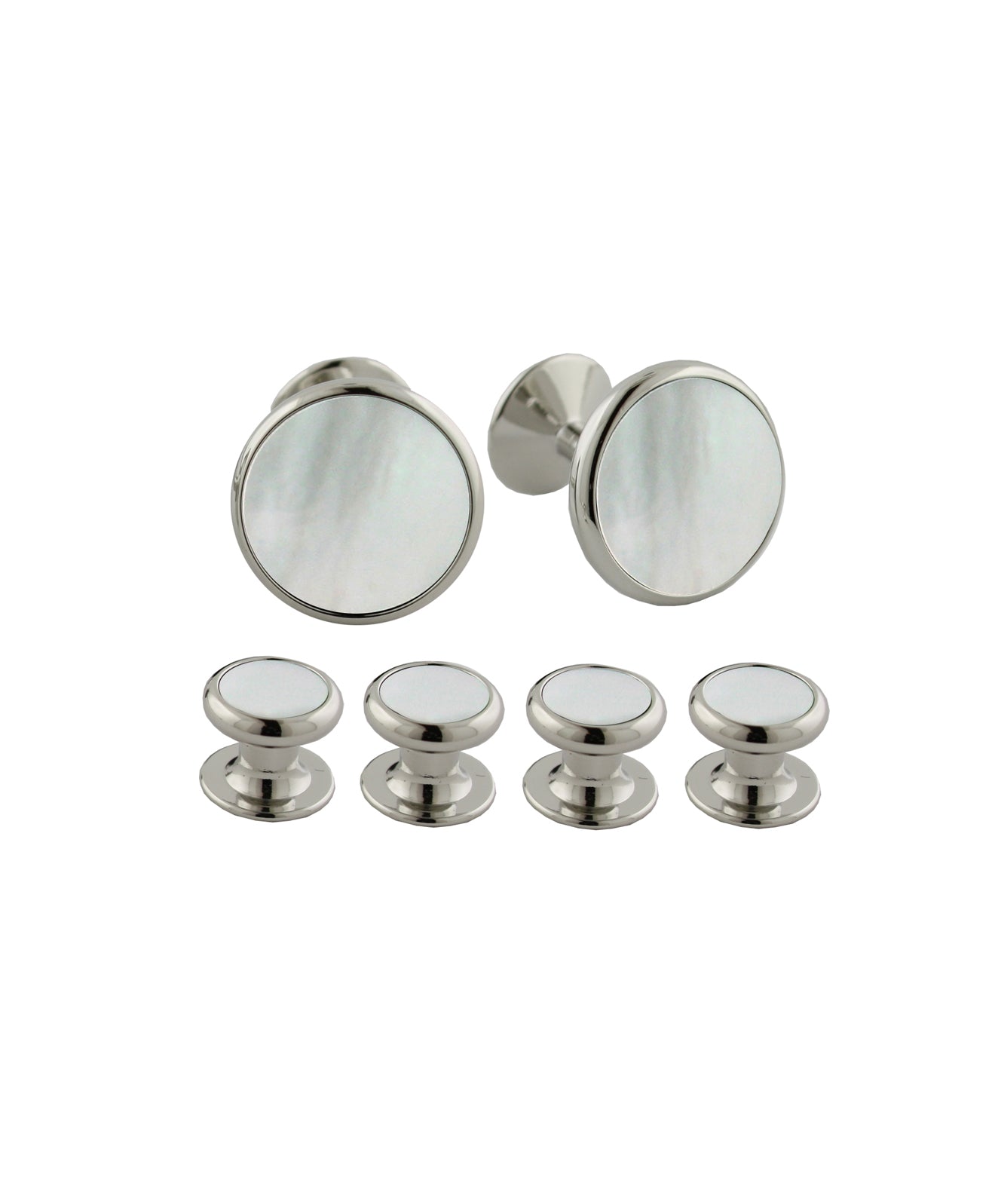 Mother of Pearl & Brass Stud Set