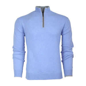 Greyson Clothiers Sebonack 1/4 Zip Sweater- Wolf
