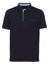 Navy Blue Modern Polo | Montechiaro