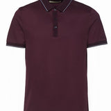 Maroon Short Sleeve Polo  | Lorenzoni