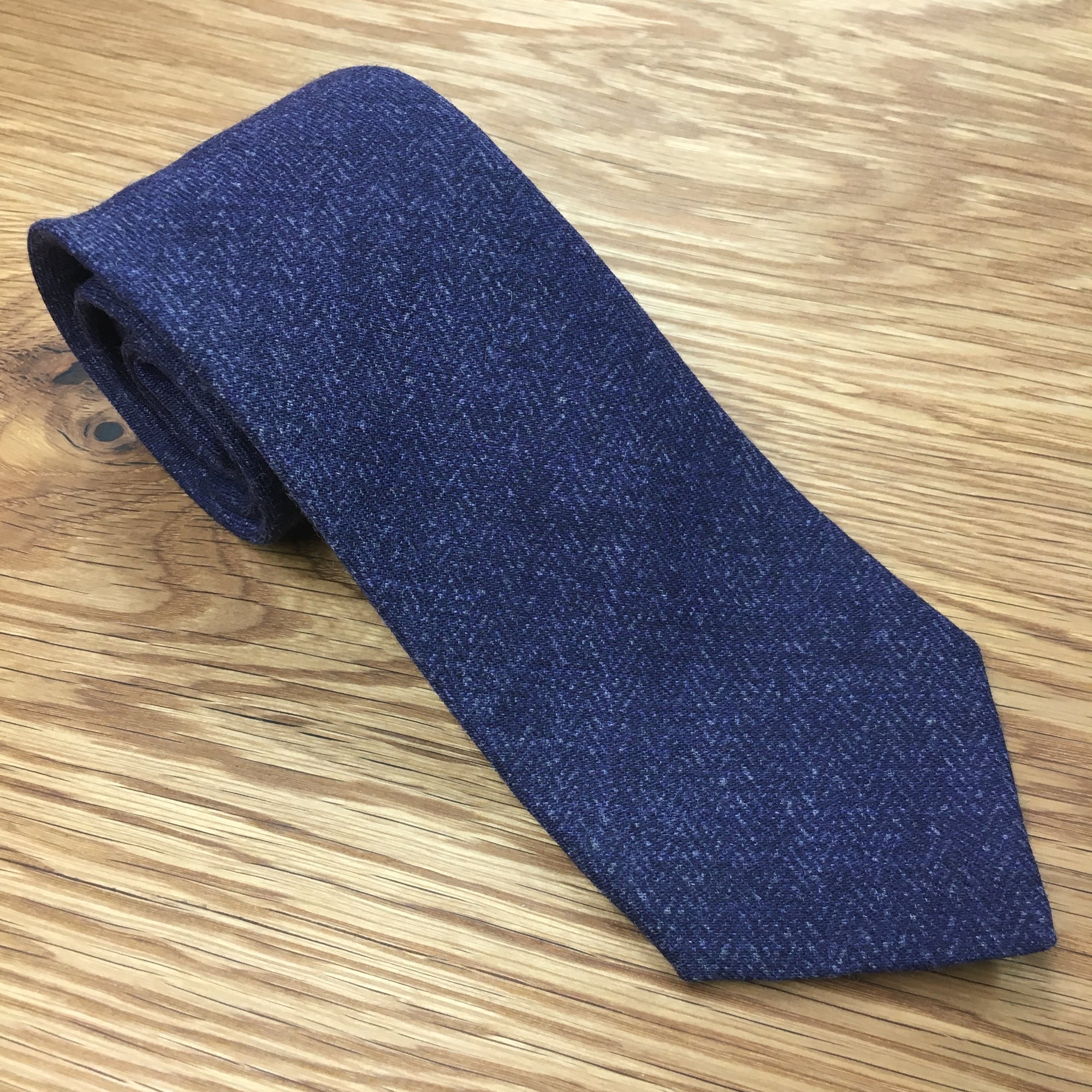 Herringbone Tie Purple 