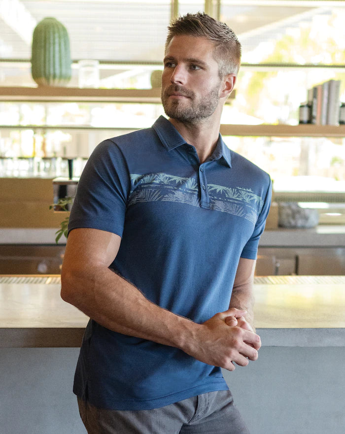 Drop Anchor Polo in Insignia by TravisMathew