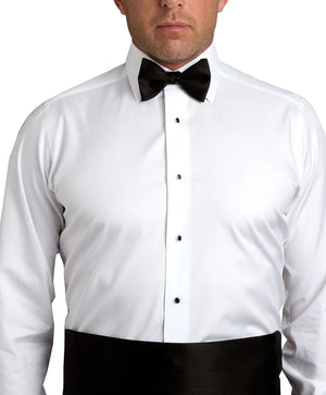 a man wearing a black bowtie