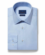 Non-Iron Dress Shirt - Sky Blue | David Donahue