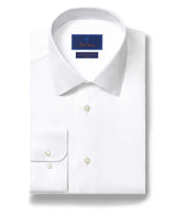 Non-Iron Dress Shirt - White | David Donahue