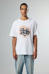 Nat Print Tee - White | NN.07