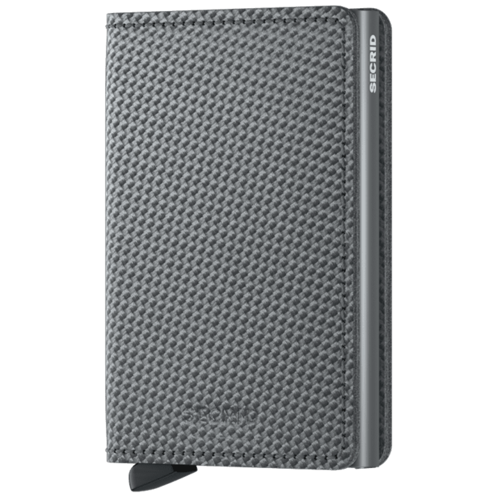 secrid carbon cool grey wallet front